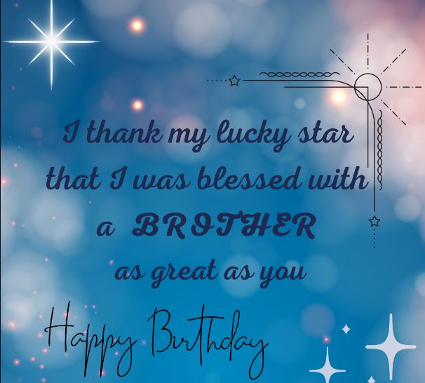heartfelt birthday wishes for brother