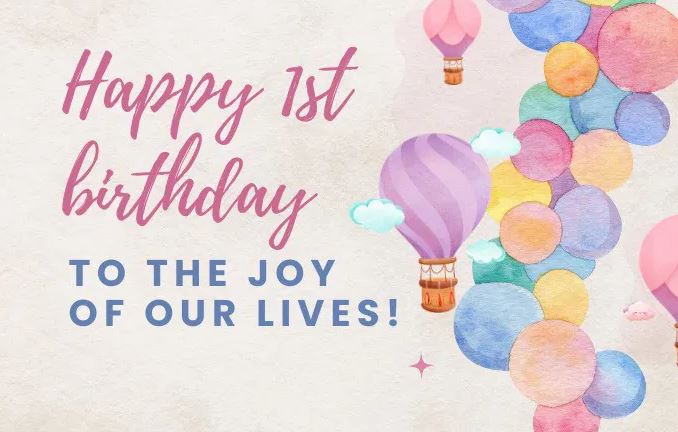1st birthday wishes for baby boy