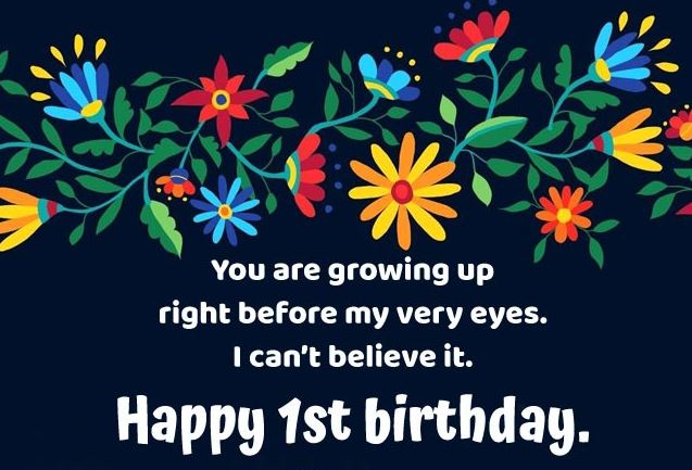 1st birthday wishes from father