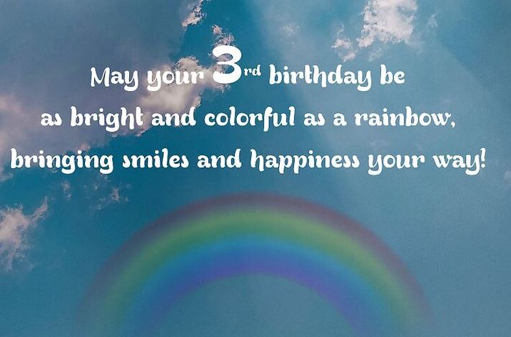 3rd birthday wishes