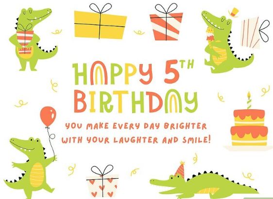 5th birthday wishes for baby boy
