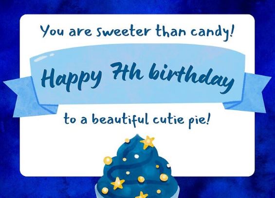 7th birthday wishes for niece