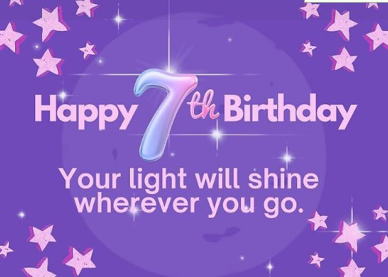 7th birthday wishes from mother