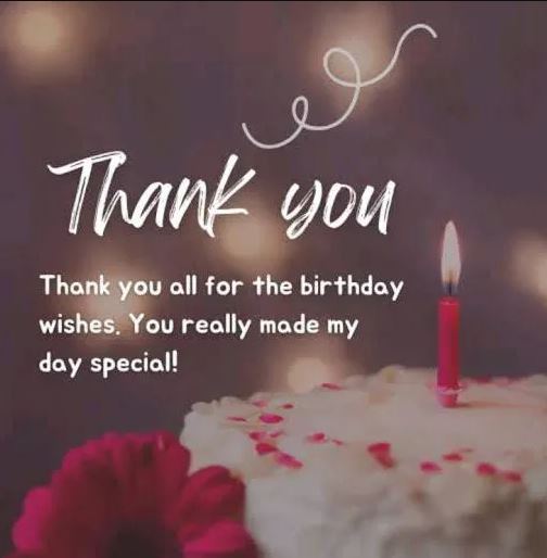thank you for birthday wishes