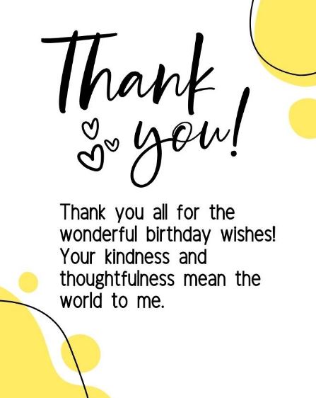 thank you messages for birthday wishes