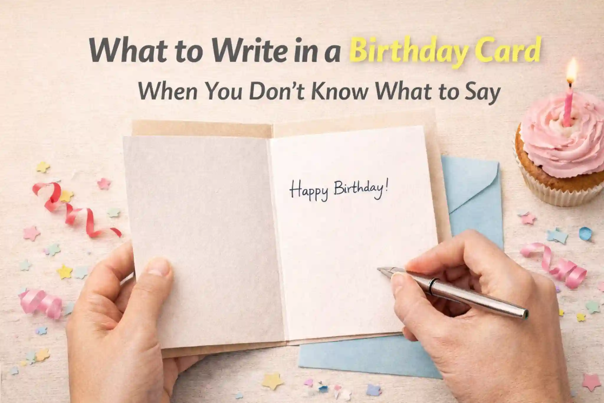 What to write in a birthday card when you don't know what to say