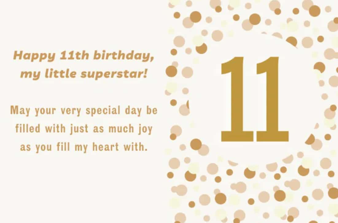 11th birthday wishes for boy