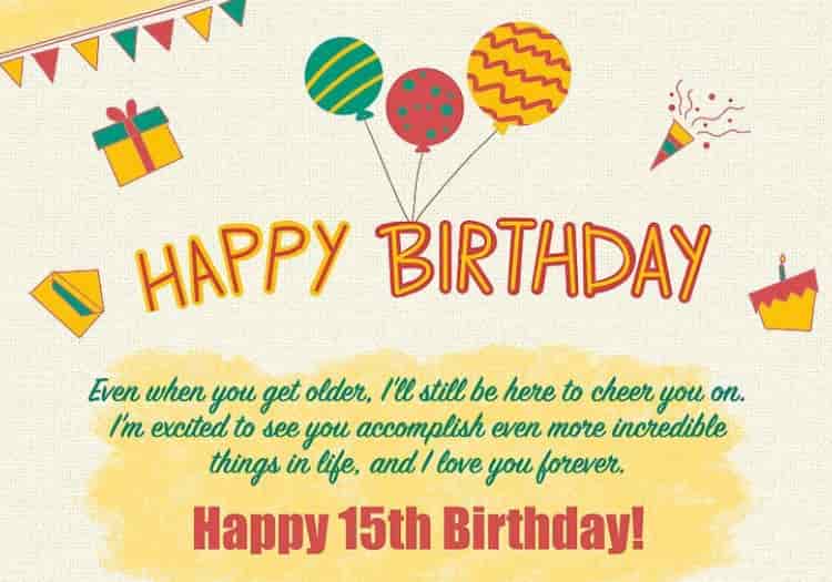 15th birthday wishes for boy