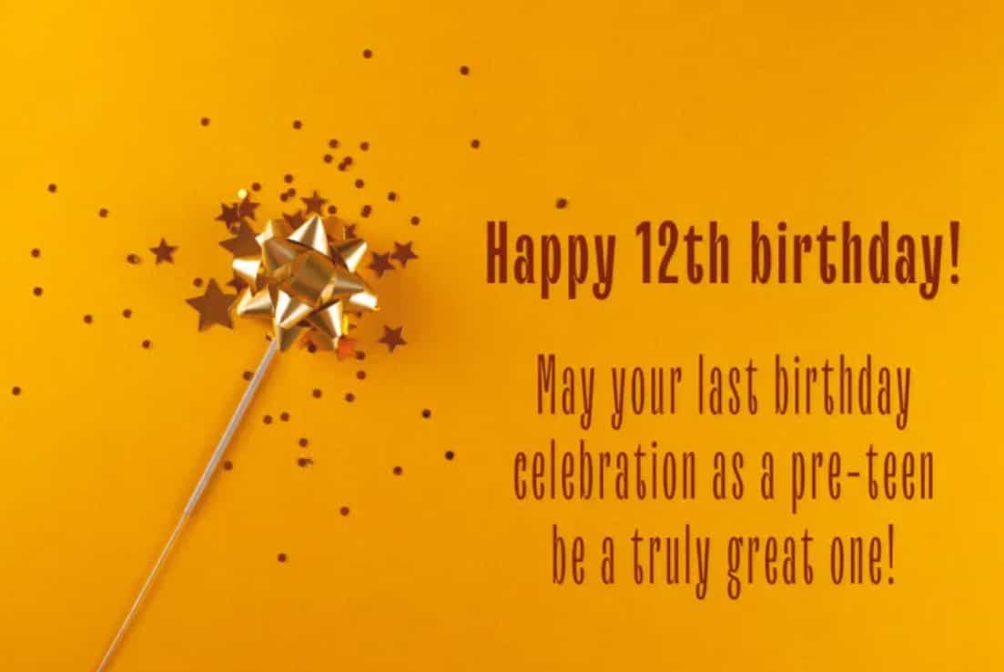 happy 12th birthday
