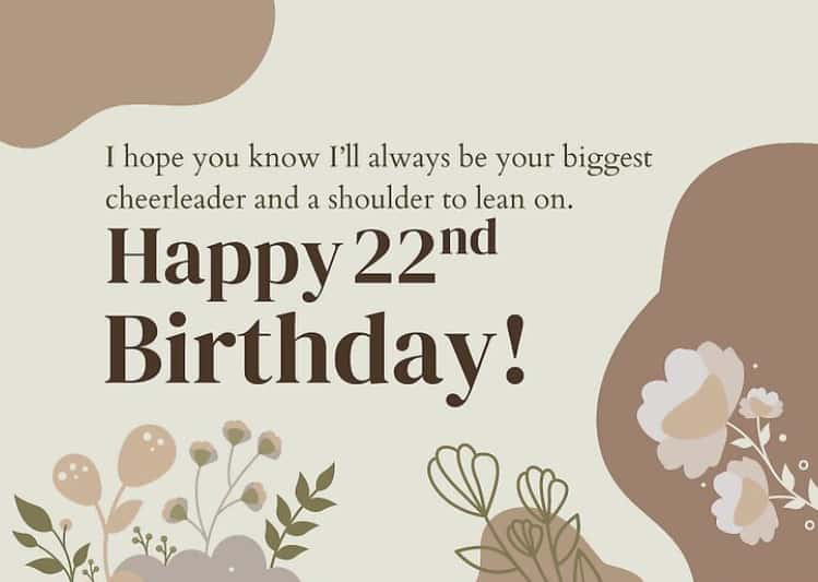 22nd birthday wishes for son
