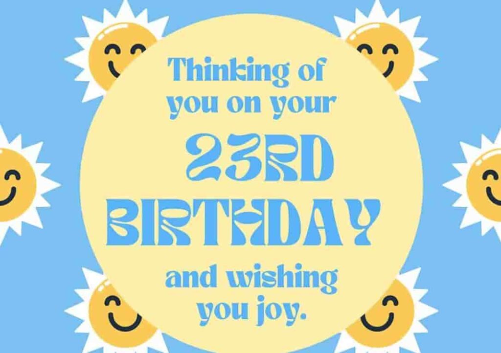 23rd birthday wishes for brother