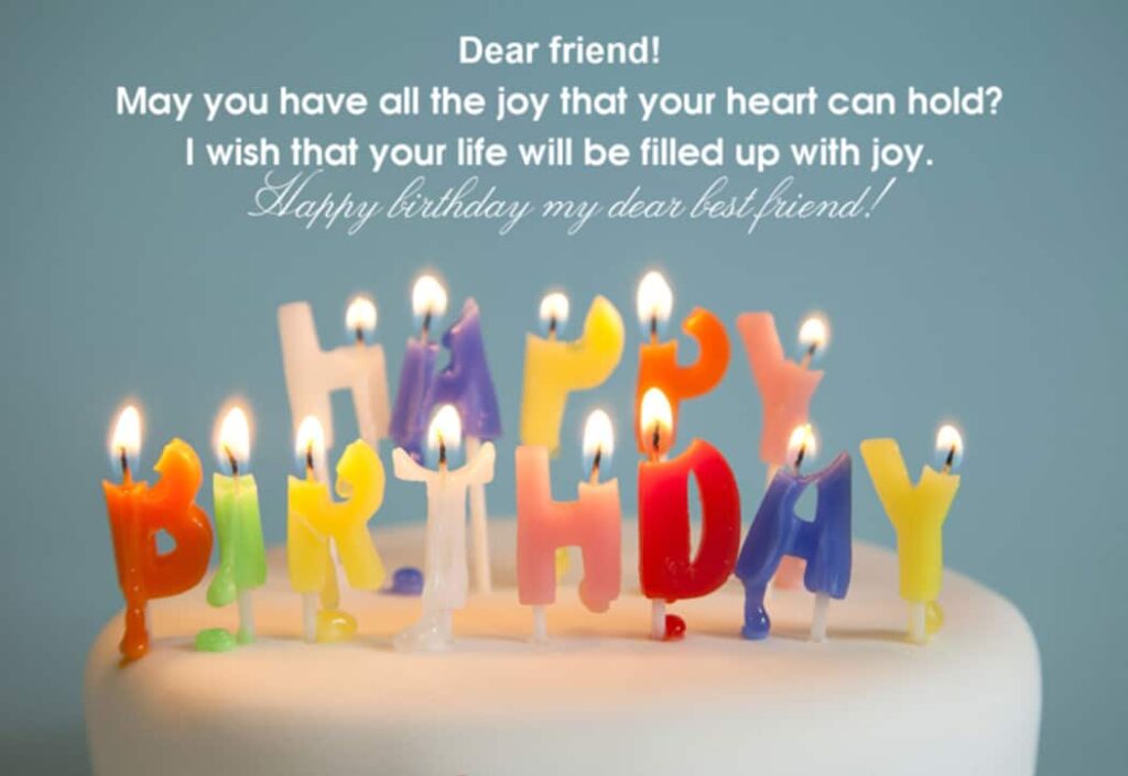 Short birthday wishes for male friend