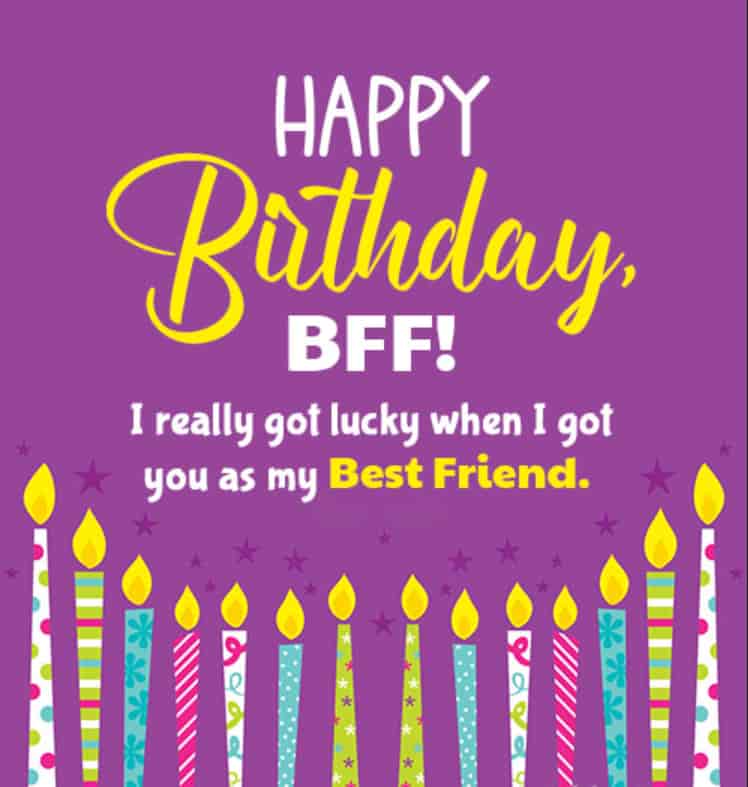 Short birthday wishes for male friend from female