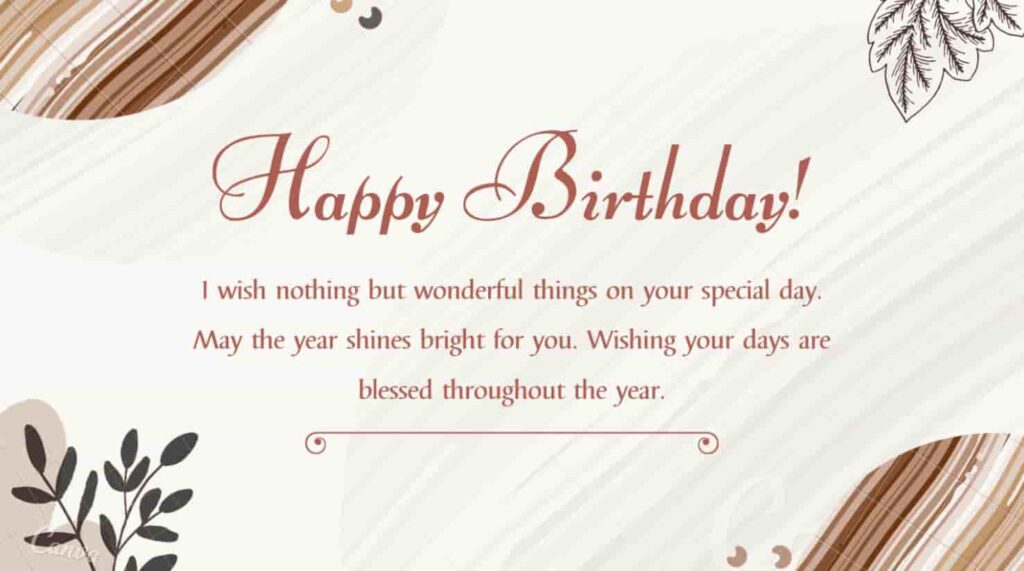 friendly birthday wishes for acquaintances and new friends