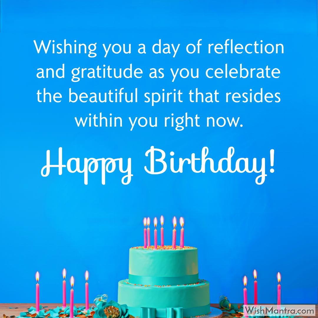 Wishing you a day of reflection and gratitude as you celebrate