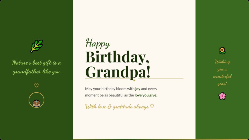 Best birthday wishes for grandfather image