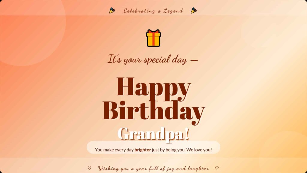 happy birthday grandpa wishes card