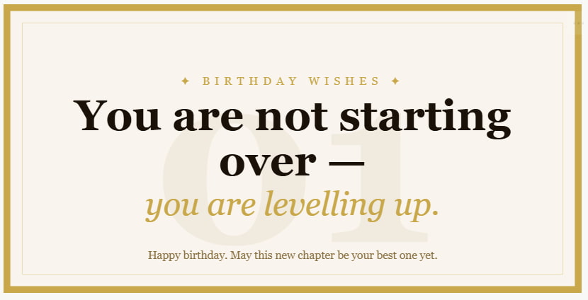Birthday Wishes for Someone Starting a New Chapter in Life