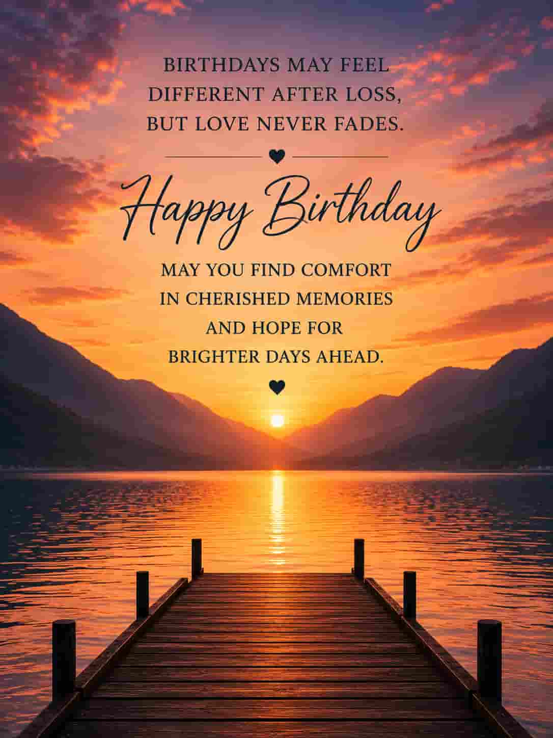 birthday message comfort during grief