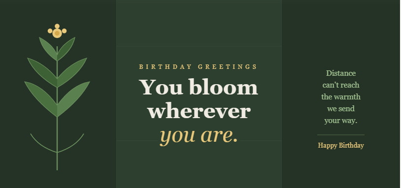 Birthday wishes for someone living abroad