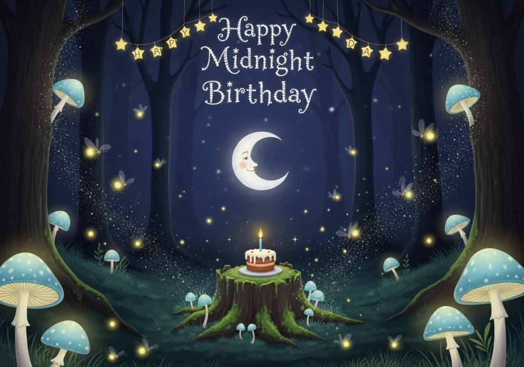 Birthday wishes sent at midnight