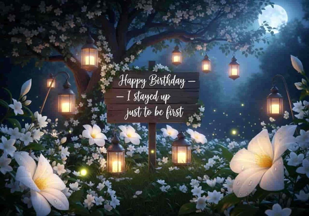 Midnight birthday quote image