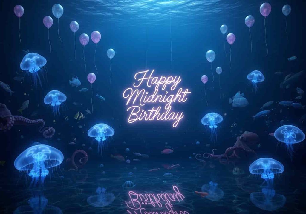Midnight birthday wishes image