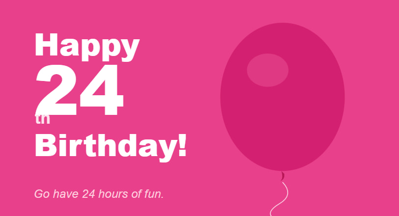24th birthday wishes for friend