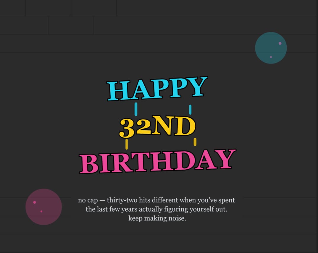 32nd birthday blessings