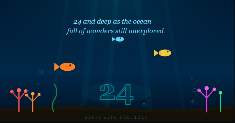 Happy 24th birthday messages