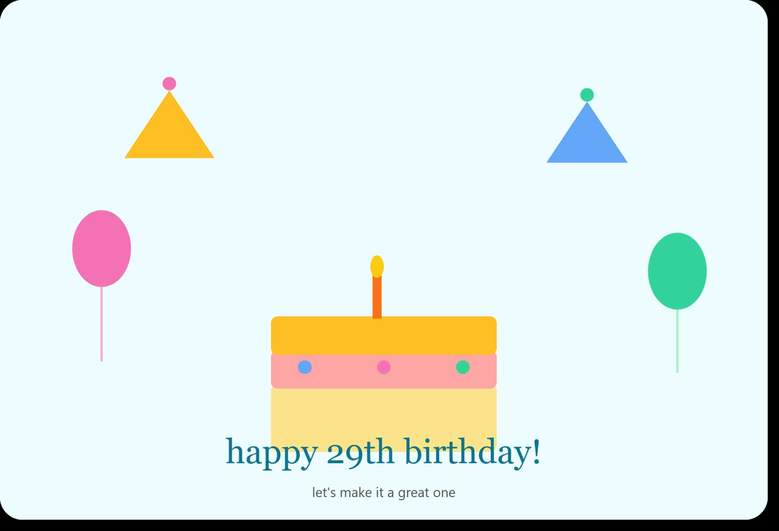 Happy 29th birthday wishes image