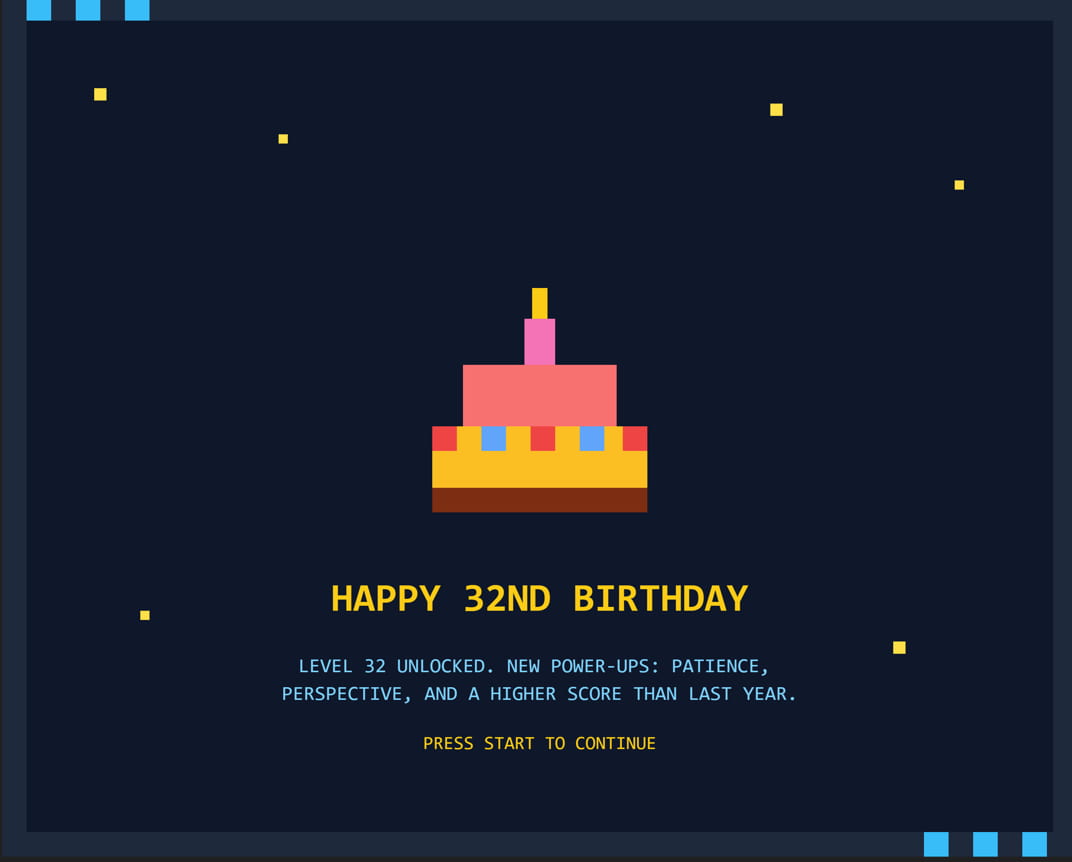 Happy 32nd birthday wishes cake