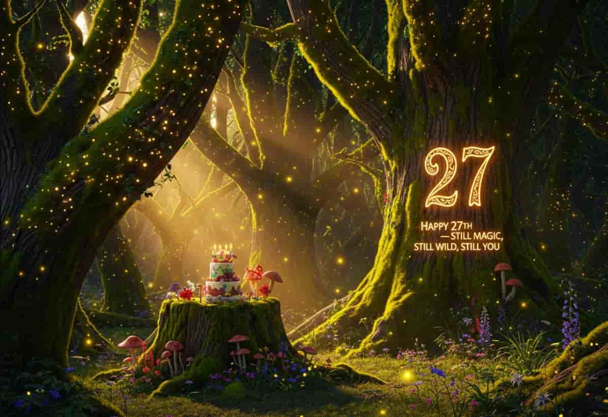Happy birthday to a 27 year old
