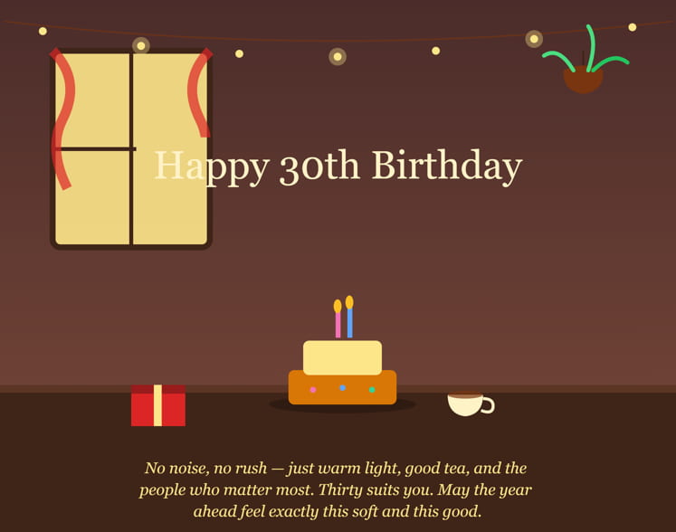 Heart touching 30th birthday wishes