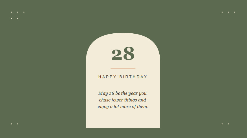 How to Write a Meaningful 28th Birthday Wish