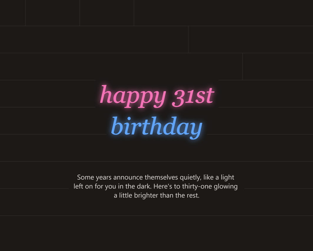 happy 31st birthday wishes
