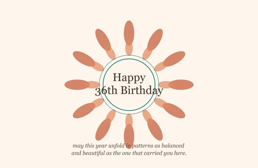 36th birthday blessings