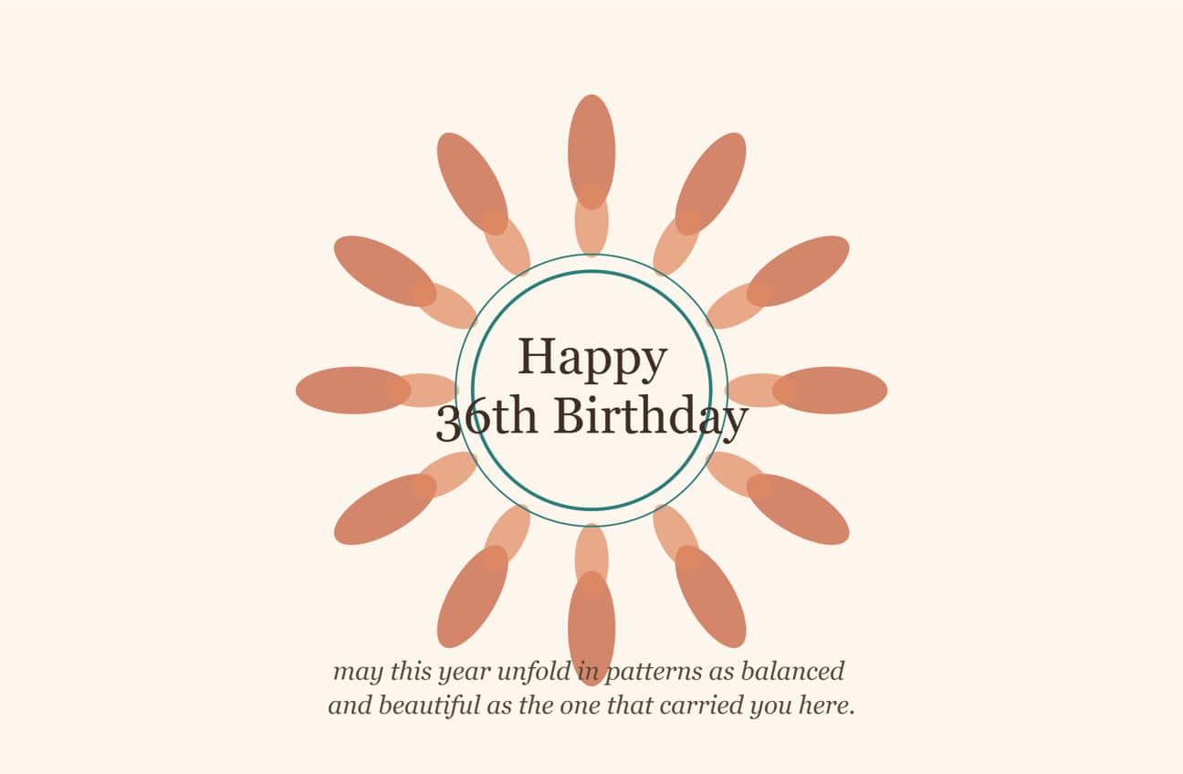 36th birthday blessings