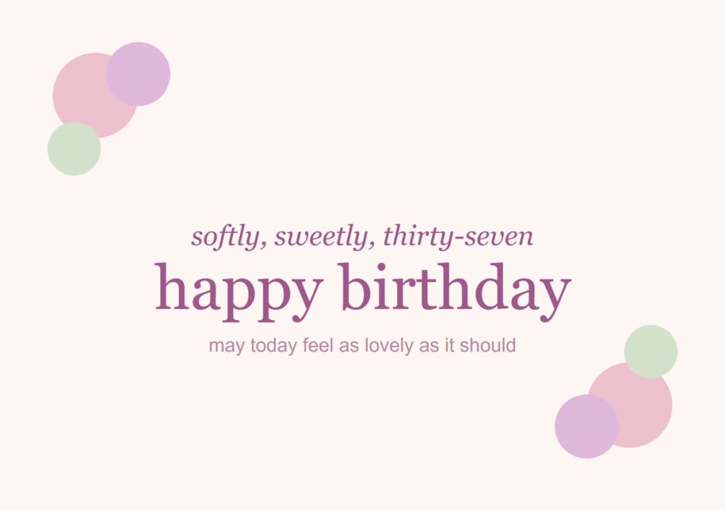 37th birthday wishes celebration