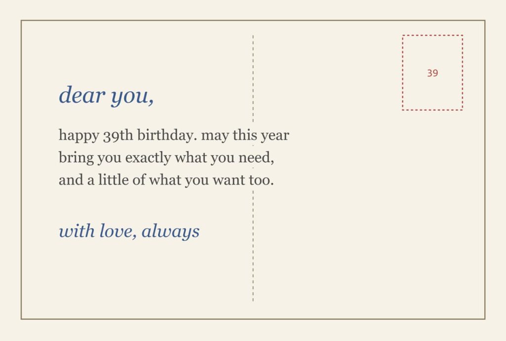 39th birthday wishes
