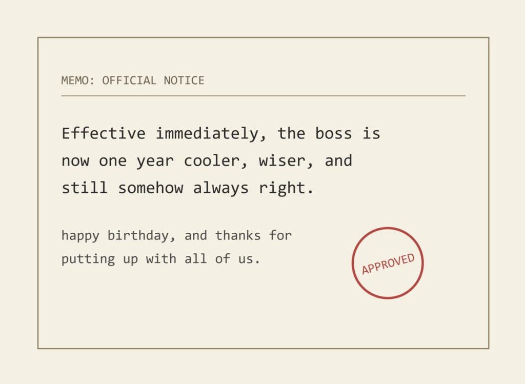 Happy Birthday Wishes for Boss