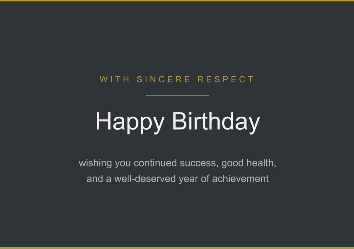 birthday wishes for boss