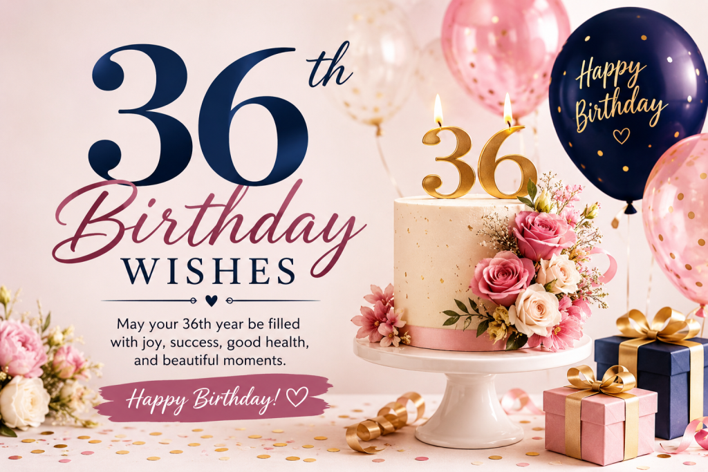 birthday wishes 36th