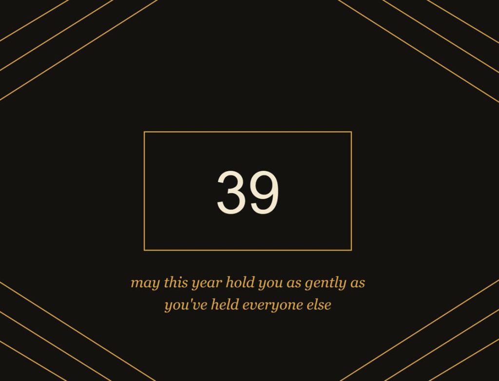birthday wishes 39th