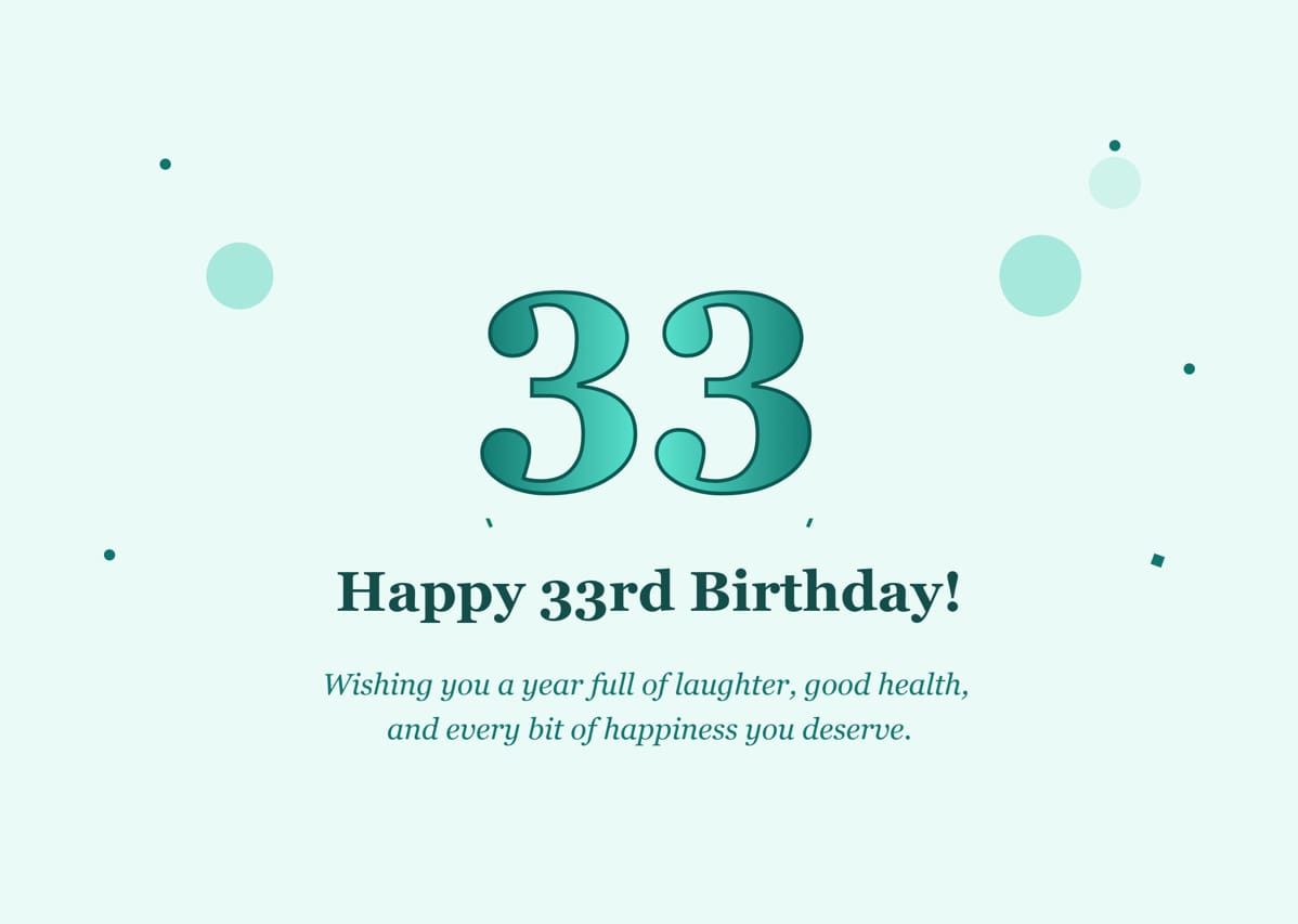 happy 33rd birthday wishes