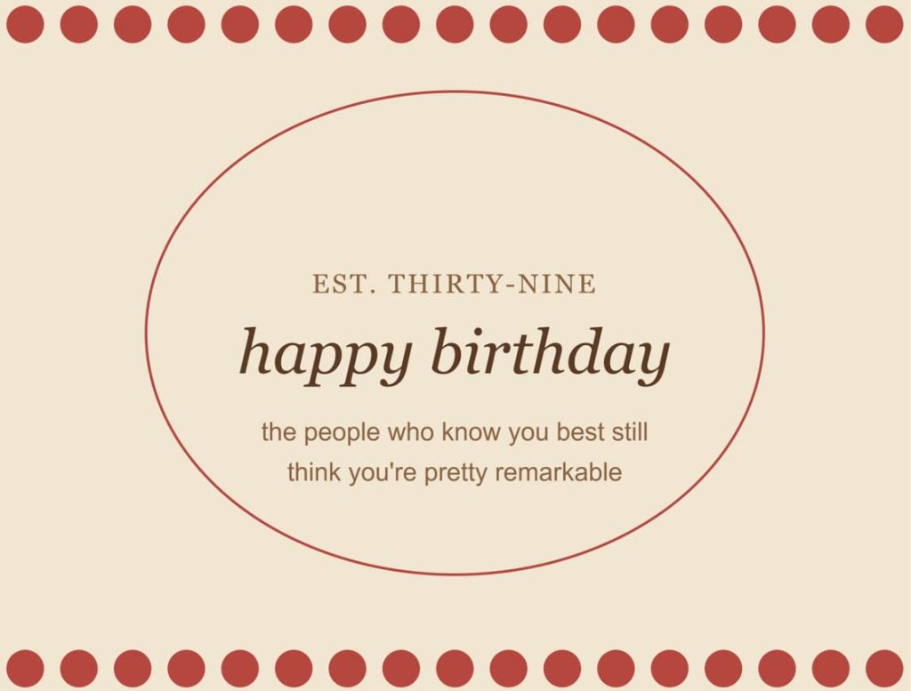 happy 39th birthday wishes images