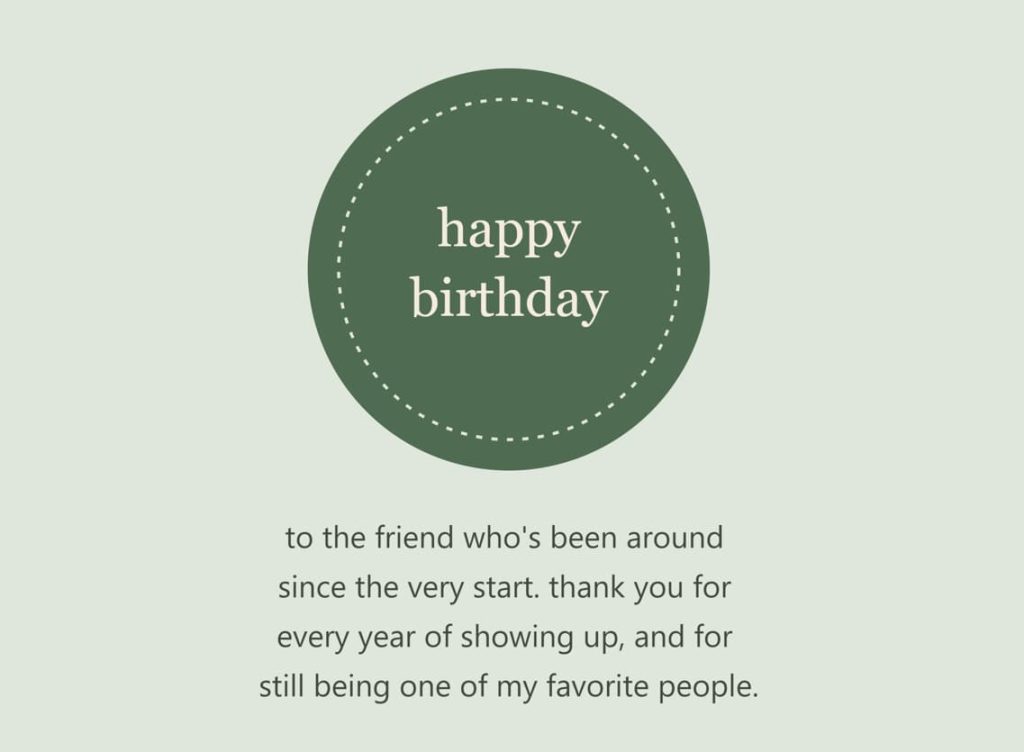Birthday wishes for a childhood friend