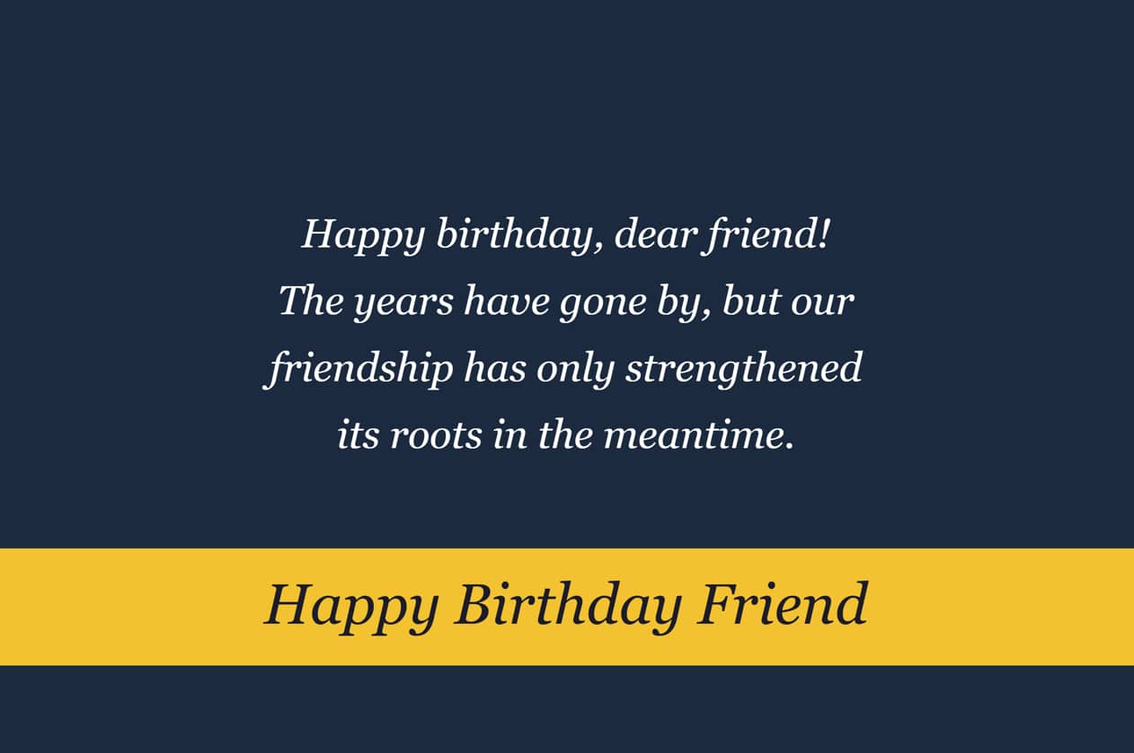 birthday wishes for an old friend