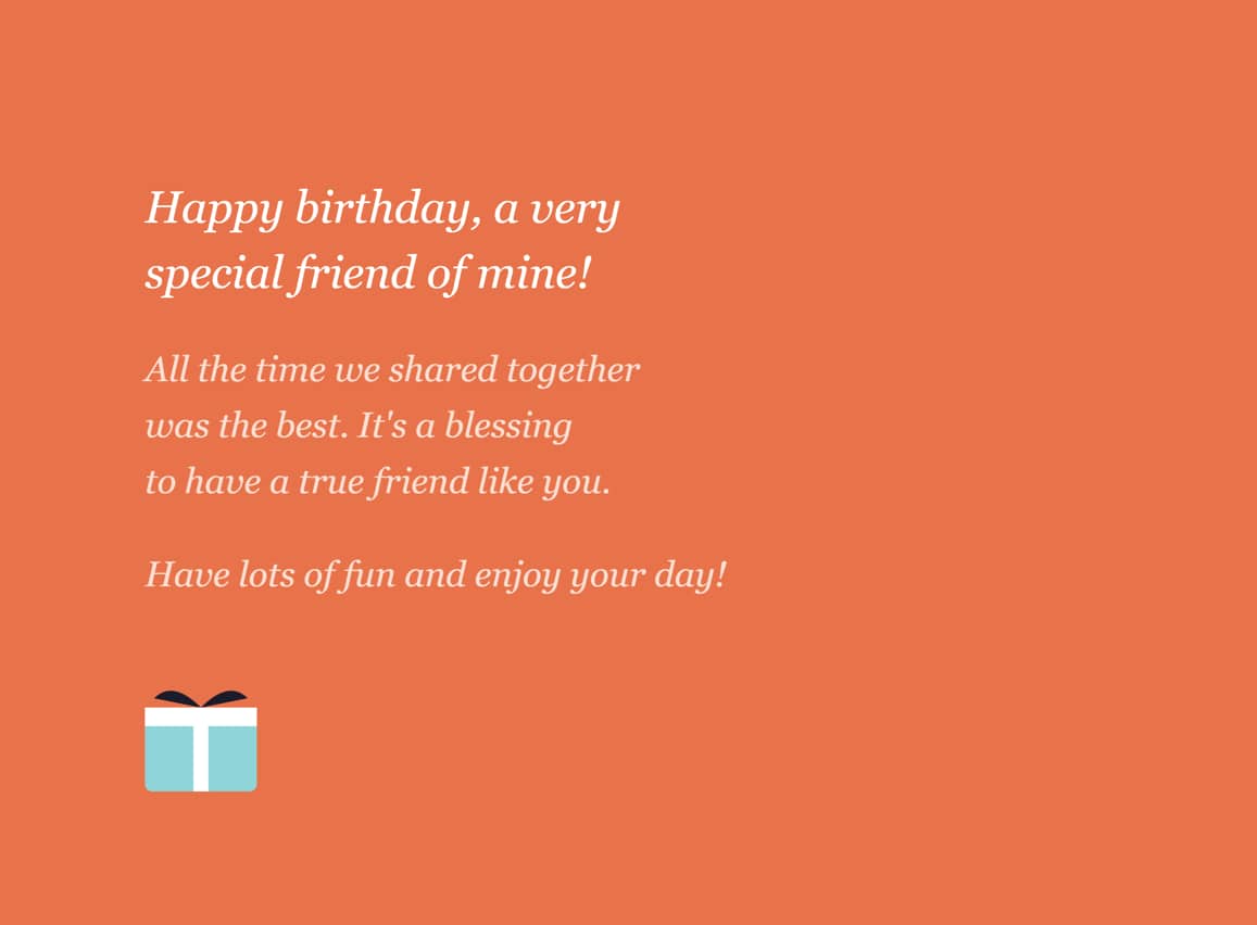 happy birthday message for a longtime friend