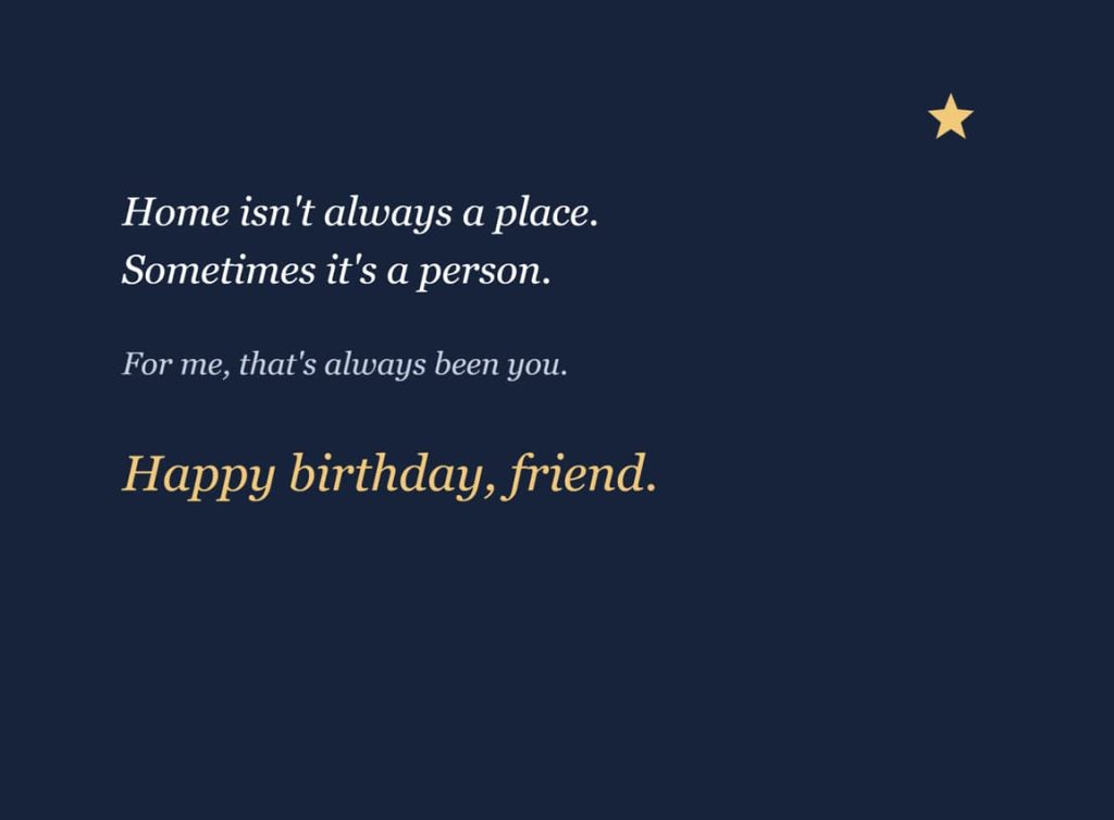 Happy birthday wishes for an old friend